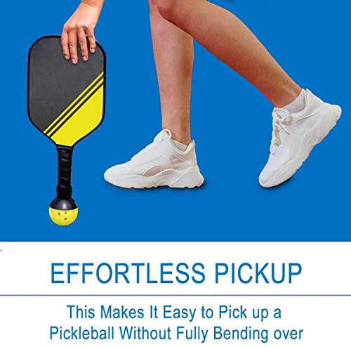 EASYPICK Pickleball Ball Retriever Picker Upper: Fits All Standard Paddles, Easy Attaches to The Way Pick Up Balls Without Bending Over, Black (2 Pack) | The Storepaperoomates Retail Market - Fast Affordable Shopping