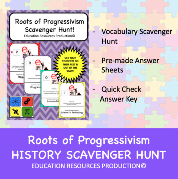 The Roots of Progressivism – History Scavenger Hunt
