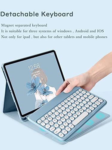 HENGHUI Keyboard Case for Fire HD 10 Plus/HD 10 (Only for 11th Generation, 2021 Release) Cute Round Key Color Keyboard Wireless Detachable BT Keyboard Cover (MintGreen) | The Storepaperoomates Retail Market - Fast Affordable Shopping