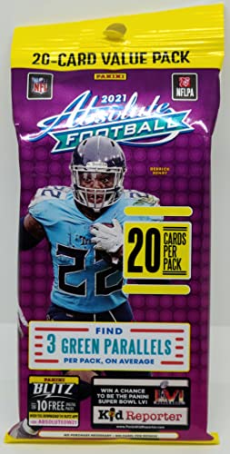 2021 Panini Absolute Football 20-Card Cello Fat Pack