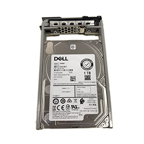 8DN1Y 08DN1Y for Dell 1TB 2.5 SATA 6 Gb/s Certified Enterprise Class PowerEdge Exos 7E2000 ST1000NX0443 T640 R740 Server Hard Drive