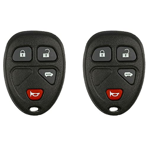 2x New Replacement Keyless Entry Remote Key Fob Compatible With & Fits For GM KOBGT04A 15788021 15100812