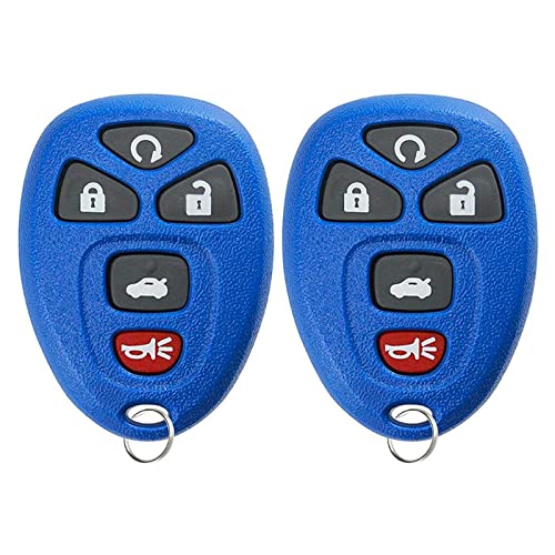 2X New Replacement Keyless Entry Remote Control Key Fob Shell / CASE Compatible with & Fits for Chevy