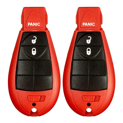 2x New Replacement Keyless Entry Remote Key Fob SHELL/CASE Compatible With & Fits For Dodge RAM Jeep