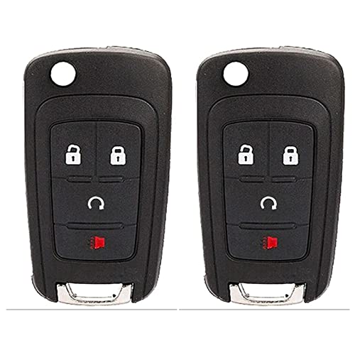 2X New Replacement Remote Key Fob Shell / CASE Compatible with & Fits for Chevy GMC –