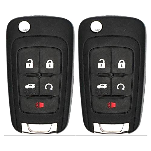 2X New Replacement Remote Key Fob Shell / CASE Compatible with & Fits for Chevy Buick GMC –