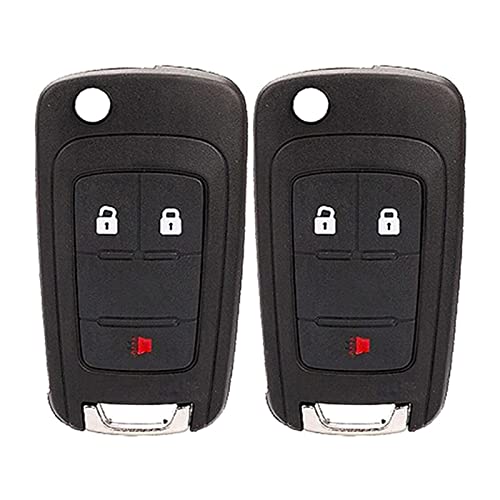2X New Replacement Remote Key Fob Shell / CASE Compatible with & Fits for Chevy GMC –