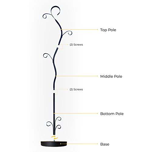 BACKYARD EXPRESSIONS PATIO · HOME · GARDEN 906476-NM Three Tier Steel Lantern Stand/Hanger-71 Inch Height-No Candles Included-Backyard Expressions, Black | The Storepaperoomates Retail Market - Fast Affordable Shopping