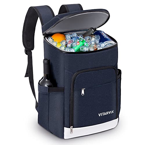 Cooler Backpack 36 Cans, VITARVIX Backpack Coolers Insulated Leak Proof for Hiking, Camping, Picnic, Ice Packs, Waterproof Soft Cooler Bag, Backpack Cooler for Men Women