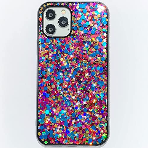 BANAILOA Bling iPhone 13 Pro Max Cute Case for Womem, Luxury Colorful Glitter Case with Diamond Rhinestone Protective Hard Bumper Girly Case Compatible with iPhone 13 Pro Max – 6.7 inch