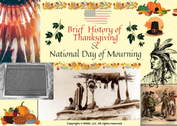 Brief History of Thanksgiving – National Day of Mourning Short Lesson
