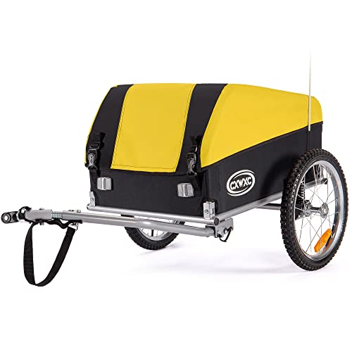Bike Cargo Trailer, Foldable Frame 88 lbs Max Load, 16” Quick-Release Wheel, Not for Kids or Animals