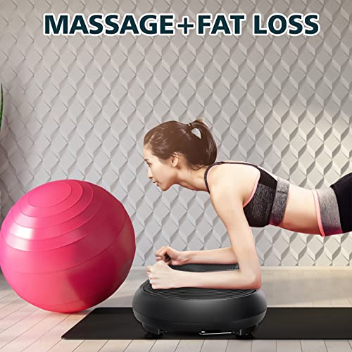 YSSOA Vibration Plate Exercise Machine, Dual Motor Oscillation, Remote Control and Resistance Bands for Home Training and Weight Loss, Red and Black.,SOFITNVIBRA24X14B | The Storepaperoomates Retail Market - Fast Affordable Shopping