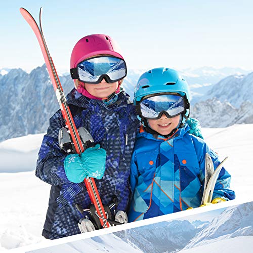 SAMIT Kids Ski Goggles, OTG Snow Goggles Anti Fog, Helmet Compatible Snowboard Goggles for Youth Boys Girls | The Storepaperoomates Retail Market - Fast Affordable Shopping