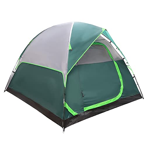 Camping Tent 2 People, Waterproof and Windproof Family Tents, Outdoor & Travel, Easy Setup Removable Rainfly, Ventilated Windows for Camping, Portable with Carry Bag