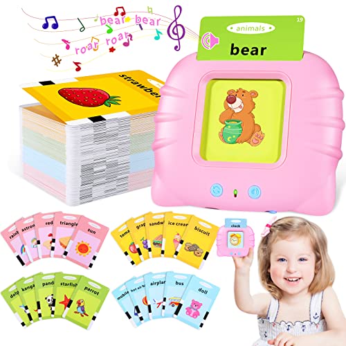 Hekaty Toddler Flash Cards Baby Learning Toys Educational Toys for 2 3 4 5 6 Year Old Kid Boy Girl Preschool Learning Resource with 224 Words Montessori Toys Age 2-6 Birthday Gifts Sensory Toys