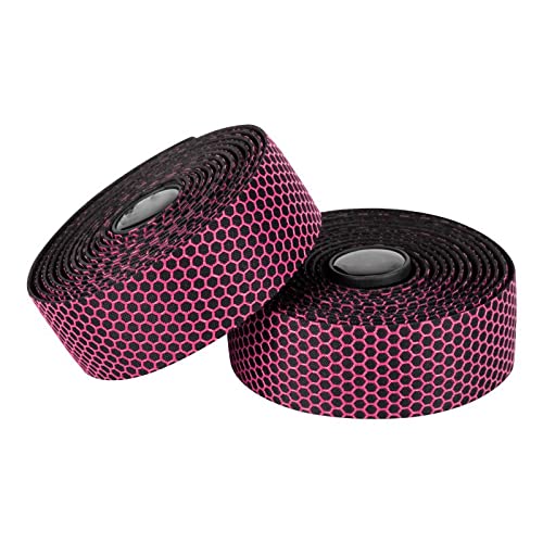 MGYXK Handlebar Tape Bicycle Honeycomb Tape Road Bike Wear-Resistant Non-Slip Tape Riding Accessories Mountain Bike Non-Slip Handlebar Tape Bar Tape (Color : Pink)