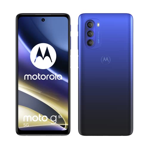 Motorola Moto G51 Dual-SIM 128GB ROM 4GB RAM (GSM Only | No CDMA) Factory Unlocked – Indigo Blue
