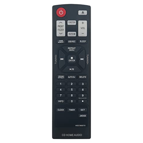 AKB73655751 Remote Control for LG Mini Hi-Fi System CM8340 CM8440 CM8440FB
