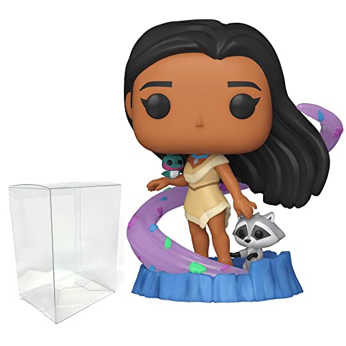 Visit the Funko Store Pop Bundle – 1 Disney: Ultimate Princess – Pocahontas Vinyl Figure with PET Plastic Box Protecter