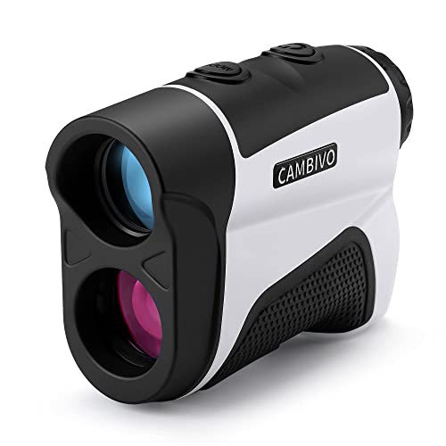 Cambivo Golf Rangefinder 1000 Yards High Accuracy Measuring, 3 Targeting Modes with Slope, Continuous Scan and Flag-Lock Tech with Vibration, 6X Laser Rangefinder for Golfing and Hunting