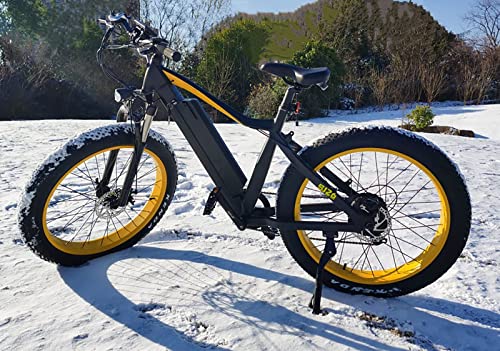 vtuvia Electric Bike for Adults, 26″ 4.0 Fat Tire Ebikes, 48V 13Ah Removable Lithium-Ion Battery Waterproof City Bicycle Electric 7 Speeds Gear, Hunting e-Bike | The Storepaperoomates Retail Market - Fast Affordable Shopping