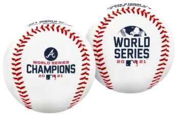 Rawlings | Official 2021 World Series Champions | Atlanta Braves | Commemorative Baseball | Classic White | The Storepaperoomates Retail Market - Fast Affordable Shopping