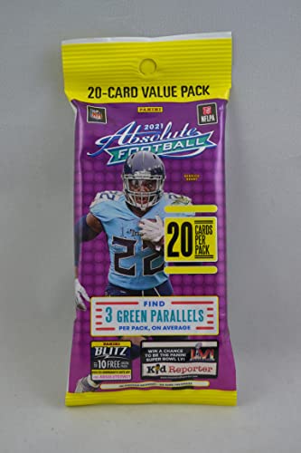 2021 Panini Absolute NFL Football 20 Card Fat Pack