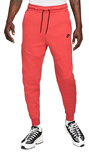 Nike Sportswear Men’s Tech Fleece Joggers Pants (Lobster/Black, Medium)