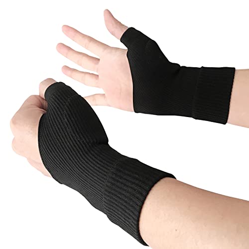 AREYCVK Compression Arthritis Gloves ,Carpal tunnel Glove, Fingerless Glove,arthritis gloves for men women for pain, Comfortably relieves wrist joint pain,Rheumatoid Pains,Hand pain (1 Pair)