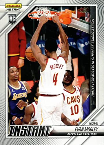2021-22 Panini Instant Basketball #18 Evan Mobley Rookie Card Cavaliers – Only 225 made!