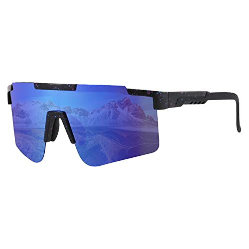 FAST STEP Sports Sunglasses, Men Women Polycarbonate Frame Cycling Sunglasses, UV400 Protection Outdoor Driving