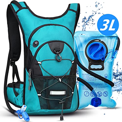 CITCAR Hydration Backpack with 3L Water Bladder, Water Backpack for Hiking Running Cycling, Fits Men, Women, Kids – Keep Liquids Cool Up to 5 Hours
