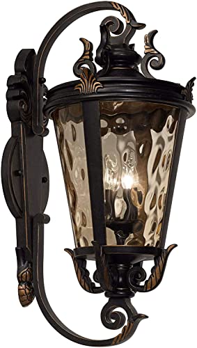 Moddeny Vintage Outdoor Wall Light 19″ H Bronze French Vintage Waterproof IP65 Wall Sconce Fixture Decor for Exterior House Porch Patio Outside Deck Garage Yard Front Door Garden Home