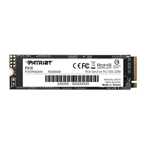 Patriot P310 480GB Internal SSD – NVMe PCIe M.2 Gen3 x 4 – Low-Power Consumption Solid State Drive – P310P480GM28
