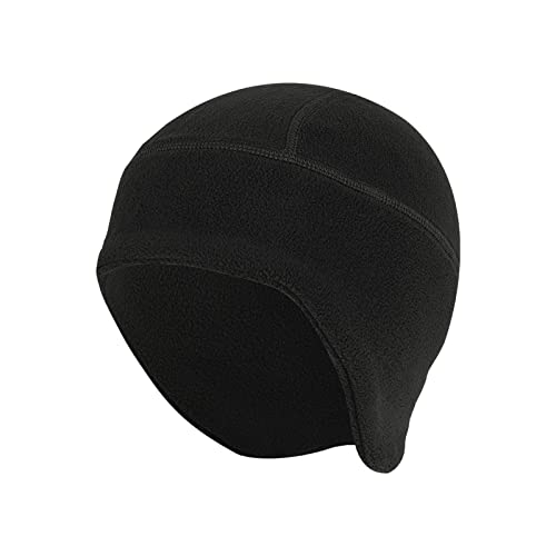 Hatop Winter Thermal Skull Cycling Running Beanie Hats Windproof Cycle Hats Cover Ears for Adults Men and Women, Black-12, One Size