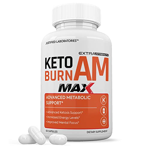 Keto Burn AM Max 1200MG Pills Includes Apple Cider Vinegar goBHB Strong Exogenous Ketones Advanced Ketogenic Supplement Ketosis Support for Men Women 60 Capsules