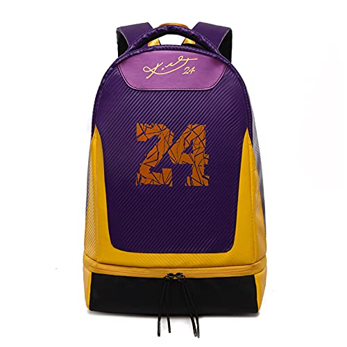 Wdyxhno Unisex Casual Backpack Number 8 24 Basketball Backpacks Teen Large Capacity Backpack Sports Backpack KB-1-One Size