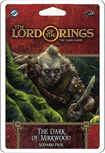 Fantasy Flight Games Lord of The Rings The Card Game The Dark of Mirkwood Scenario Pack | Cooperative Game for Adults and Teens | Ages 14+ | 1-4 Players | Average Playtime 30-90 Minutes | Made