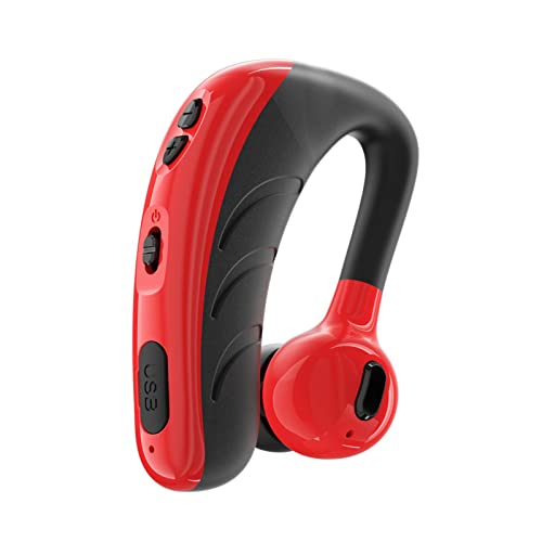 Ear Buds Wireless Bluetooth Earbuds Bluetooth 5.0 Wireless Headphones Earphone Bluetooth Ear Hook Ear Buds for Men Women Teens – Black Red