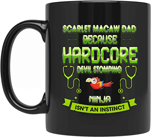Scarlet Macaw Dad Because Devil Stomping Ninja Isn’t A Instinct Coffee Mug, Funny Coffee Mug 0P13EO
