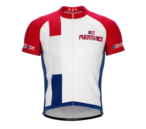 ScudoPro Puerto Rico Heritage Cycling Jersey for Men – Large Multicolor