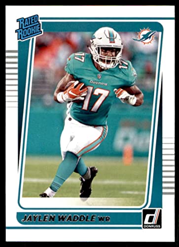 2021 Donruss #263 Jaylen Waddle Miami Dolphins Rated Rookies NFL Football Card (RC – Rookie Card) NM-MT