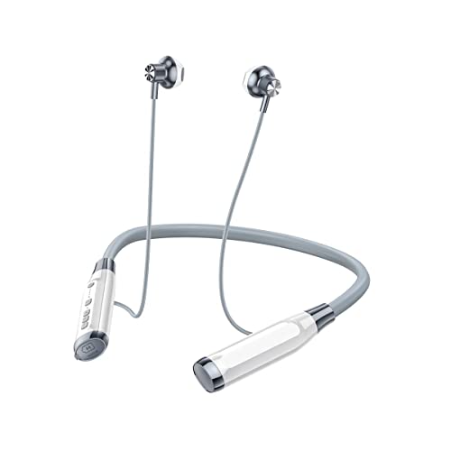 XWQ Bluetooth Headphones Neckband Wireless HeadsetTF Card can be insertedwith MP3function100 Hours Long Battery Life Built-in Noise Cancelling Microphone Semi-in Running,Driving,Working