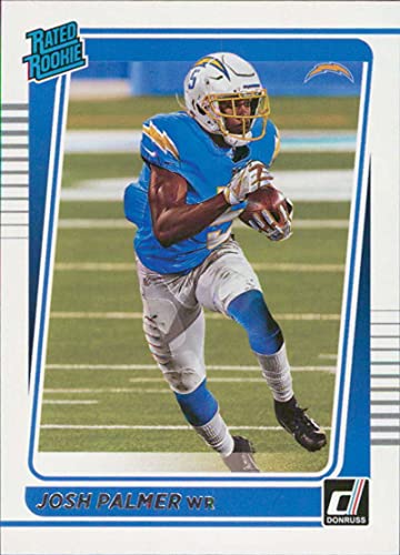 2021 Donruss #277 Josh Palmer Los Angeles Chargers Rated Rookies NFL Football Card (RC – Rookie Card) NM-MT