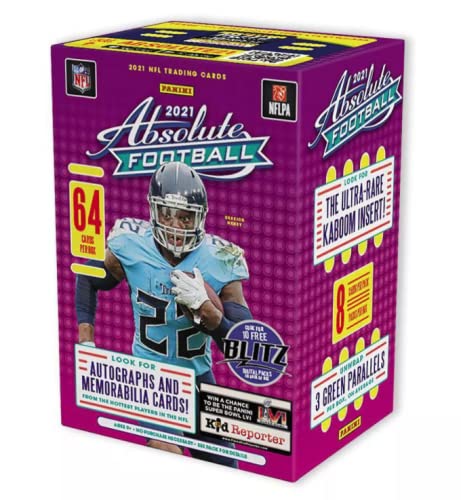 2021 Panini NFL Absolute Football Trading Card Blaster Box