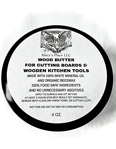 Wood Butter Cutting Board Wax Conditioner for Butcher Block and Wooden Kitchen Tools 4 oz. Macy;s Place Food Grade Protective Mineral Oil and Beeswax for Wooden Cutting Boards, Surfaces, and Tools. | The Storepaperoomates Retail Market - Fast Affordable Shopping