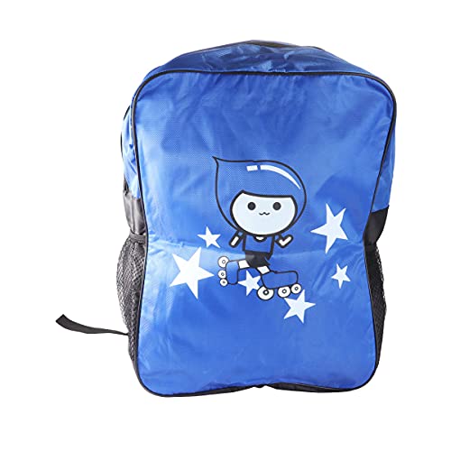 Abaodam Roller Skating Students School Backpacks Inline Skate Bag for Teenage Boys Girls Laptop Bags Multifunctional Travel Bag (Blue)