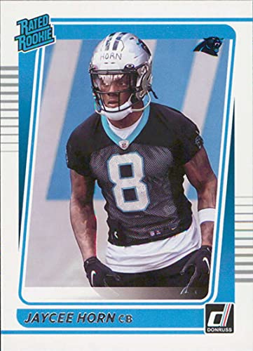 2021 Donruss #329 Jaycee Horn Carolina Panthers Rated Rookies NFL Football Card (RC – Rookie Card) NM-MT