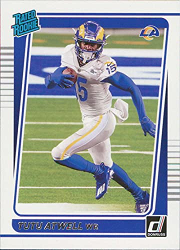 2021 Donruss #272 Tutu Atwell Los Angeles Rams Rated Rookies NFL Football Card (RC – Rookie Card) NM-MT